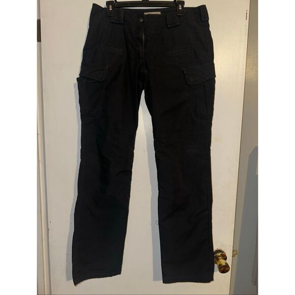 5.11 Tactical Women Black Pants Ripstop Cargo Military EMS Canvas Size 12 - Picture 1 of 9
